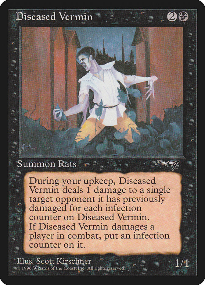 Diseased Vermin [Alliances] MTG Single Magic: The Gathering    | Red Claw Gaming