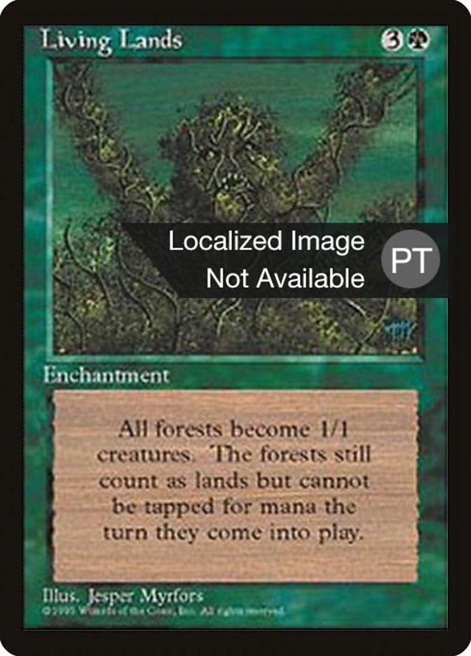Living Lands [Fourth Edition (Foreign Black Border)] MTG Single Magic: The Gathering    | Red Claw Gaming