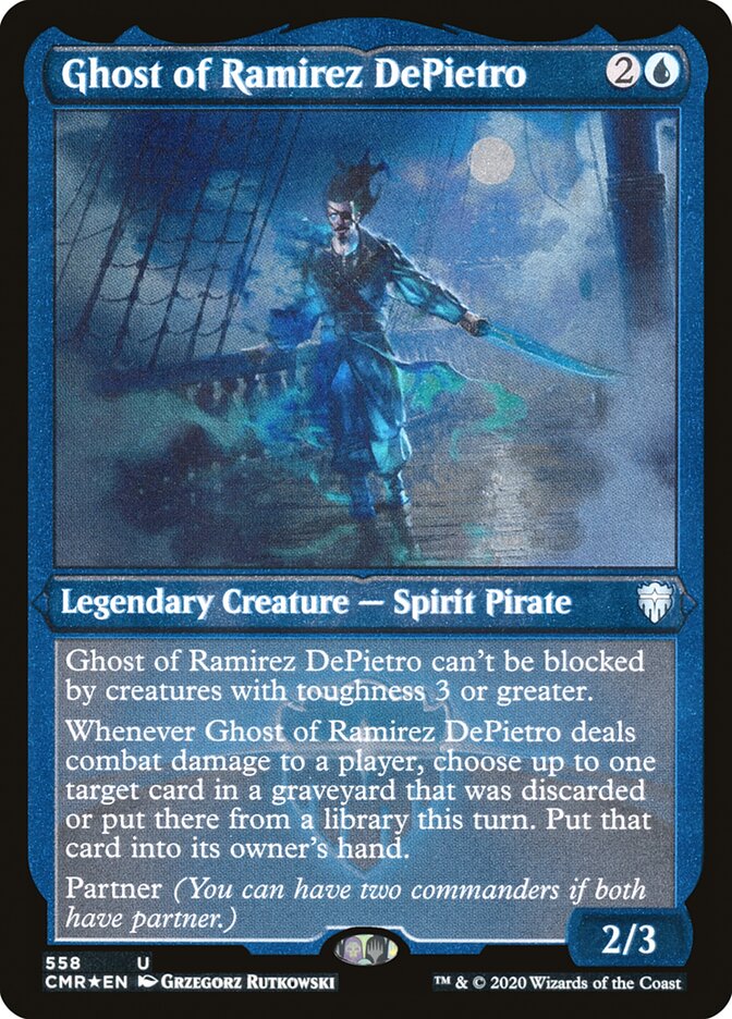 Ghost of Ramirez DePietro (Etched) [Commander Legends] MTG Single Magic: The Gathering    | Red Claw Gaming