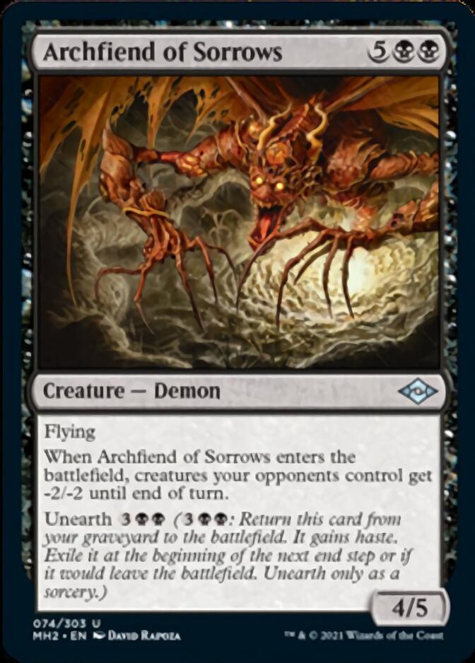 Archfiend of Sorrows [Modern Horizons 2] MTG Single Magic: The Gathering    | Red Claw Gaming