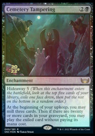 Cemetery Tampering [Streets of New Capenna Prerelease Promos] MTG Single Magic: The Gathering    | Red Claw Gaming