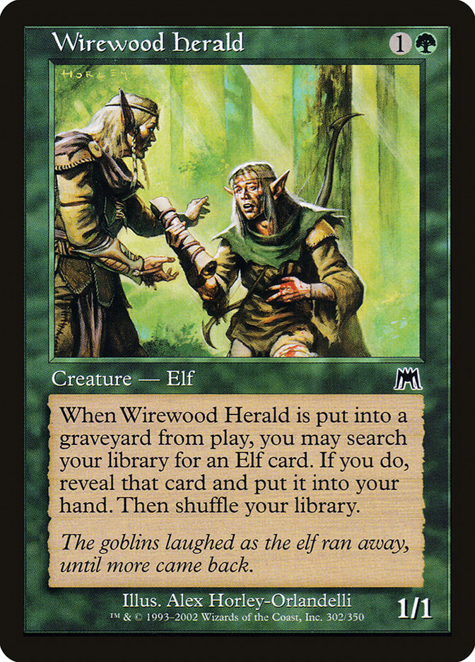 Wirewood Herald [Onslaught] MTG Single Magic: The Gathering    | Red Claw Gaming
