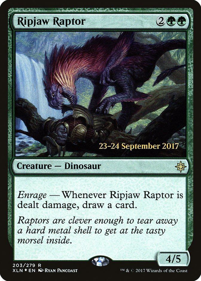 Ripjaw Raptor [Ixalan Prerelease Promos] MTG Single Magic: The Gathering    | Red Claw Gaming