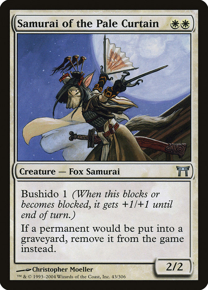 Samurai of the Pale Curtain [Champions of Kamigawa] MTG Single Magic: The Gathering    | Red Claw Gaming