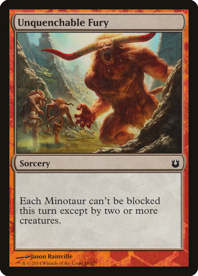 Unquenchable Fury [Born of the Gods Battle the Horde] MTG Single Magic: The Gathering    | Red Claw Gaming