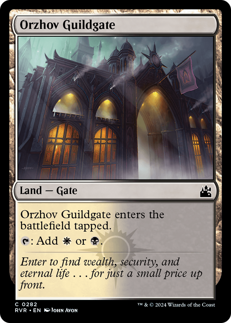 Orzhov Guildgate [Ravnica Remastered] MTG Single Magic: The Gathering    | Red Claw Gaming