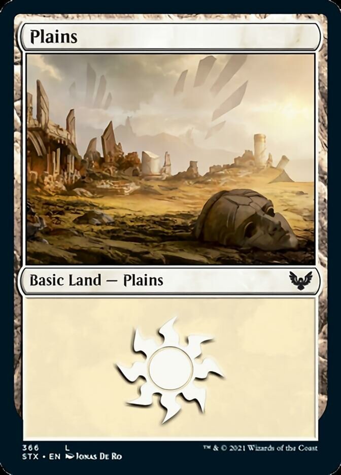 Plains (366) [Strixhaven: School of Mages] MTG Single Magic: The Gathering    | Red Claw Gaming