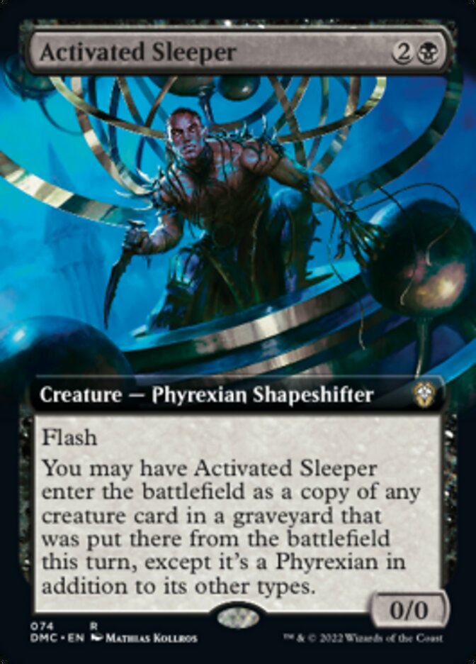 Activated Sleeper (Extended Art) [Dominaria United Commander] MTG Single Magic: The Gathering    | Red Claw Gaming