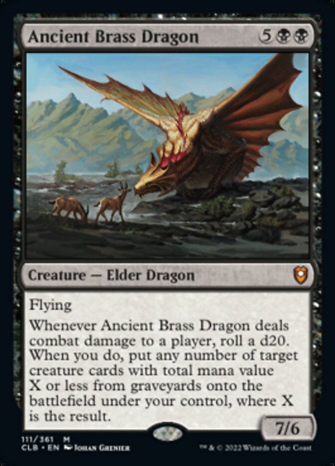 Ancient Brass Dragon [Commander Legends: Battle for Baldur's Gate] MTG Single Magic: The Gathering    | Red Claw Gaming