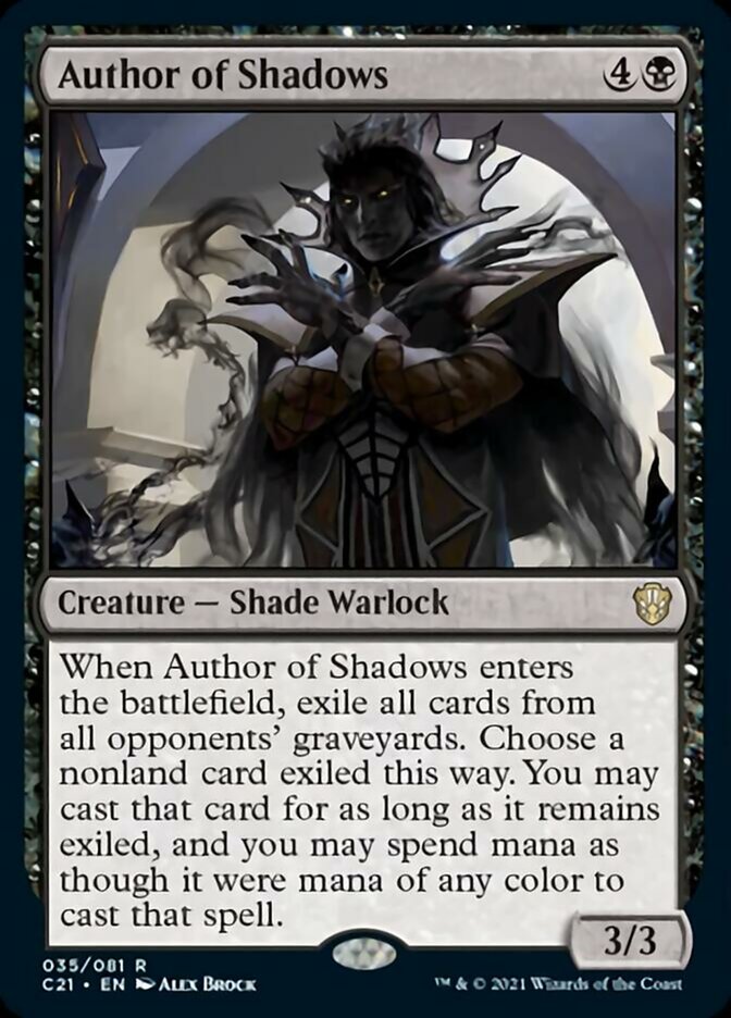 Author of Shadows [Commander 2021] MTG Single Magic: The Gathering    | Red Claw Gaming