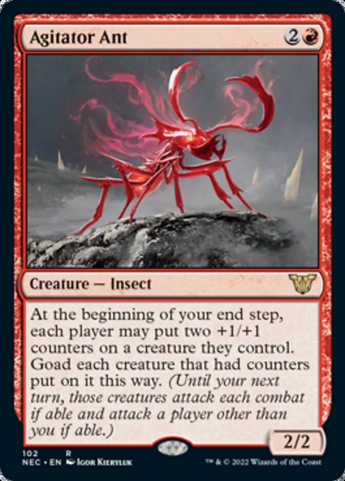 Agitator Ant [Kamigawa: Neon Dynasty Commander] MTG Single Magic: The Gathering    | Red Claw Gaming