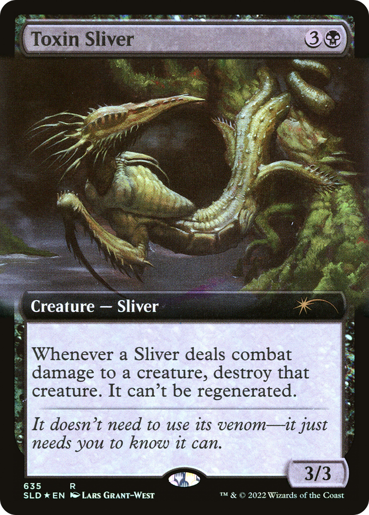 Toxin Sliver (Extended Art) [Secret Lair Drop Promos] MTG Single Magic: The Gathering    | Red Claw Gaming