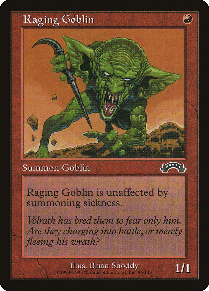 Raging Goblin [Exodus] MTG Single Magic: The Gathering    | Red Claw Gaming