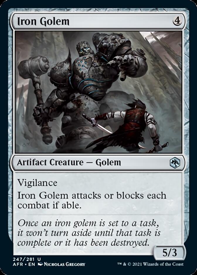 Iron Golem [Dungeons & Dragons: Adventures in the Forgotten Realms] MTG Single Magic: The Gathering    | Red Claw Gaming