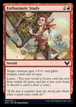 Enthusiastic Study [Strixhaven: School of Mages] MTG Single Magic: The Gathering    | Red Claw Gaming
