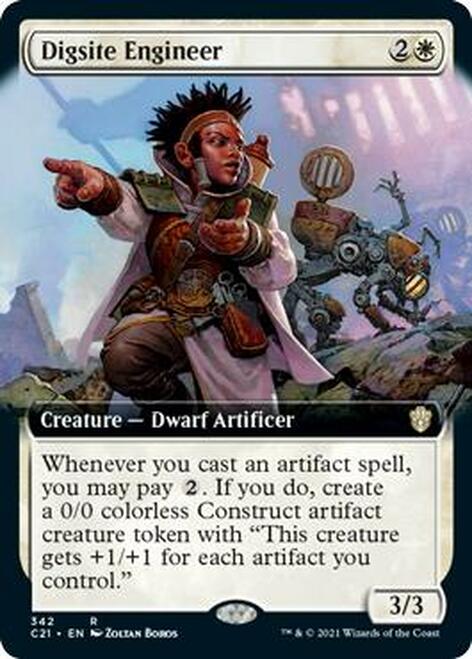 Digsite Engineer (Extended Art) [Commander 2021] MTG Single Magic: The Gathering    | Red Claw Gaming