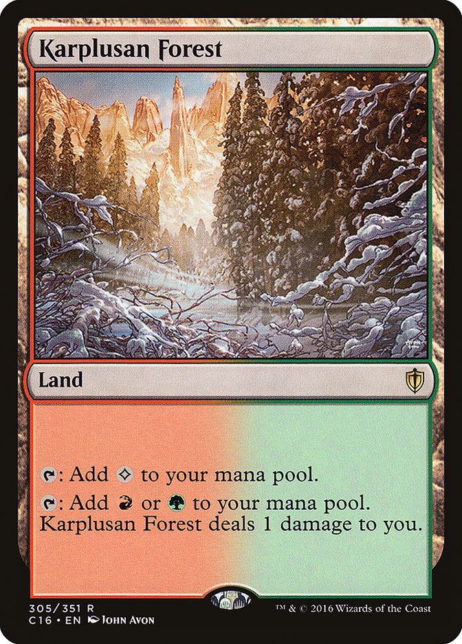 Karplusan Forest [Commander 2016] MTG Single Magic: The Gathering    | Red Claw Gaming