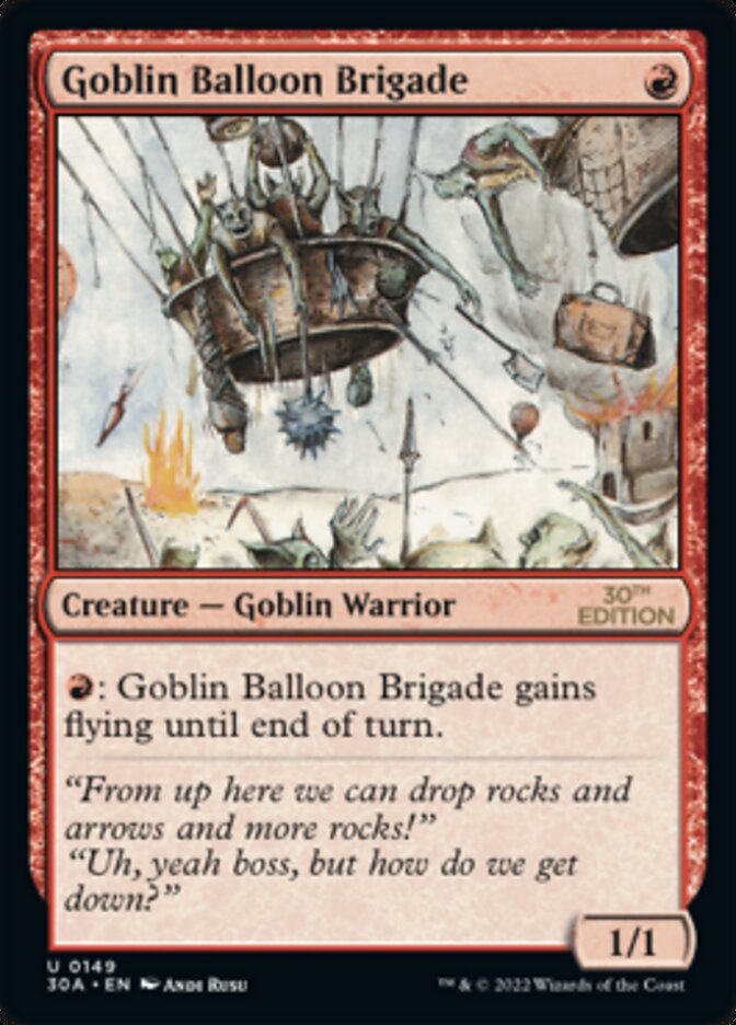 Goblin Balloon Brigade [30th Anniversary Edition] MTG Single Magic: The Gathering    | Red Claw Gaming