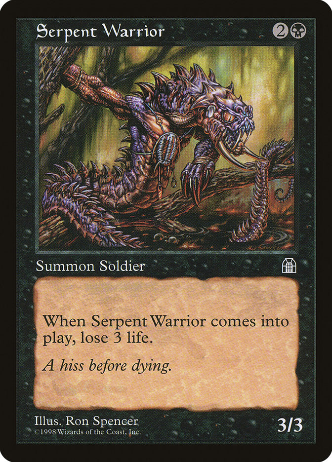 Serpent Warrior [Stronghold] MTG Single Magic: The Gathering    | Red Claw Gaming