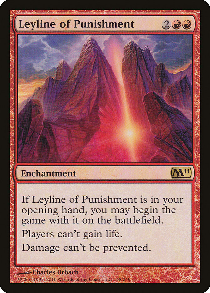 Leyline of Punishment [Magic 2011] MTG Single Magic: The Gathering    | Red Claw Gaming