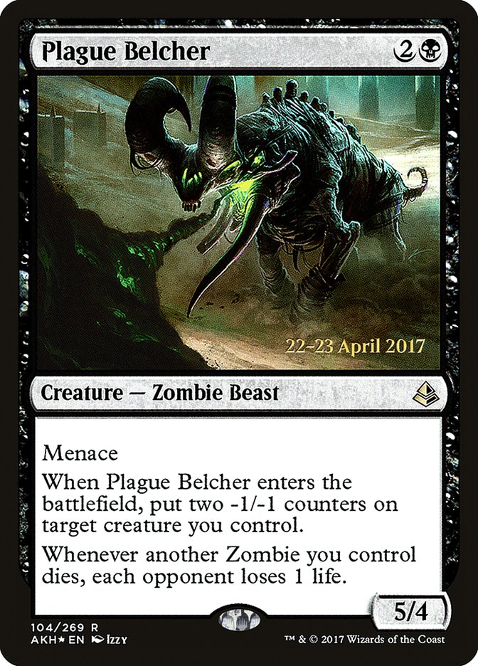 Plague Belcher [Amonkhet Prerelease Promos] MTG Single Magic: The Gathering    | Red Claw Gaming