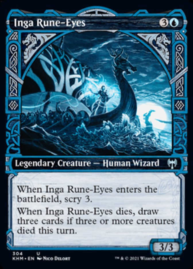 Inga Rune-Eyes (Showcase) [Kaldheim] MTG Single Magic: The Gathering    | Red Claw Gaming
