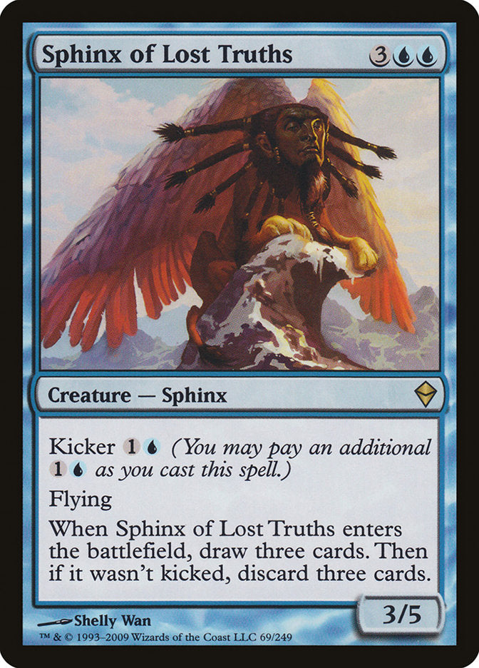 Sphinx of Lost Truths [Zendikar] MTG Single Magic: The Gathering    | Red Claw Gaming