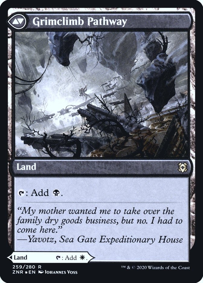 Brightclimb Pathway // Grimclimb Pathway [Zendikar Rising Prerelease Promos] MTG Single Magic: The Gathering    | Red Claw Gaming