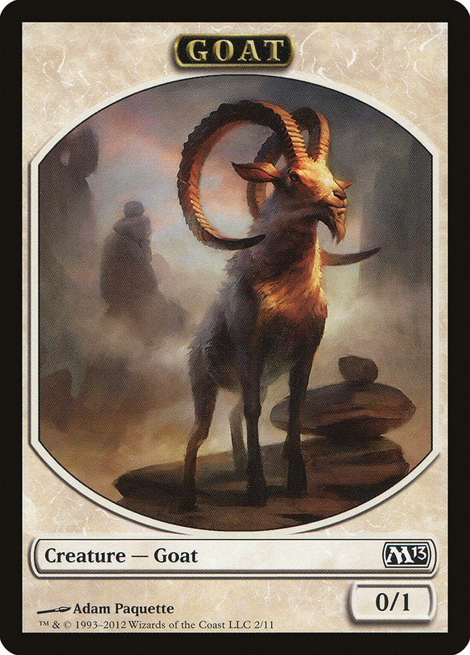 Goat Token [Magic 2013 Tokens] MTG Single Magic: The Gathering    | Red Claw Gaming