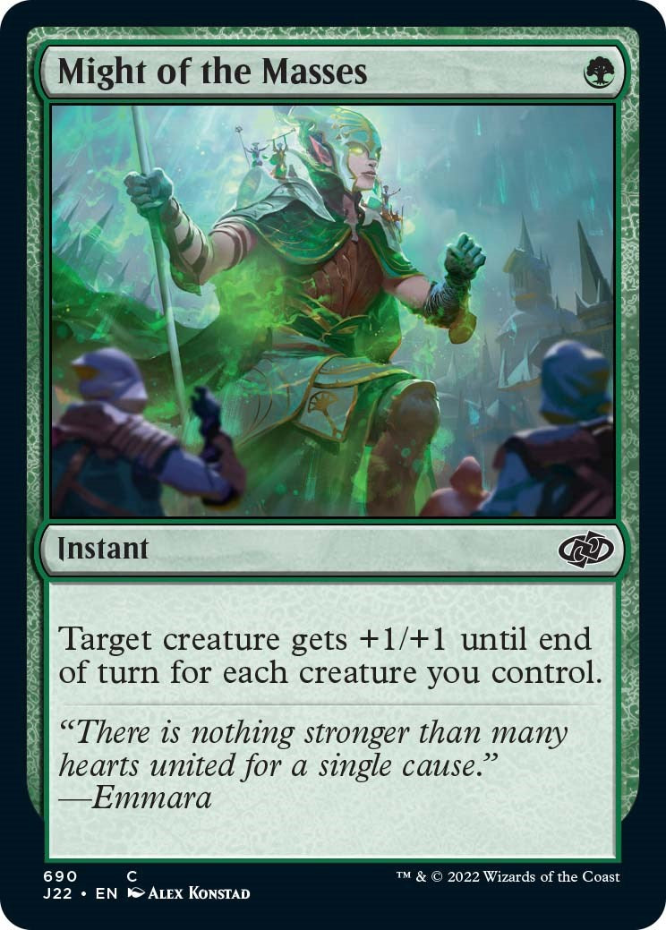 Might of the Masses [Jumpstart 2022] MTG Single Magic: The Gathering    | Red Claw Gaming