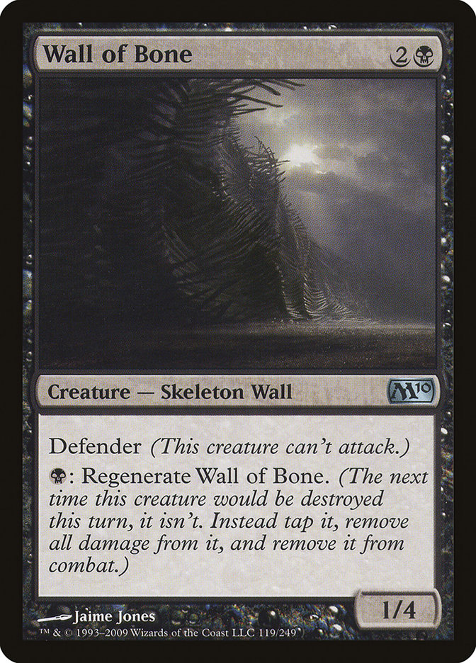 Wall of Bone [Magic 2010] MTG Single Magic: The Gathering    | Red Claw Gaming
