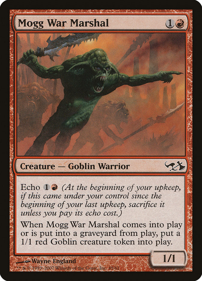 Mogg War Marshal [Duel Decks: Elves vs. Goblins] MTG Single Magic: The Gathering    | Red Claw Gaming