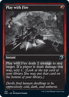 Play with Fire [Innistrad: Double Feature] MTG Single Magic: The Gathering    | Red Claw Gaming