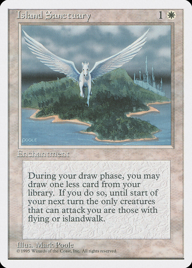 Island Sanctuary [Fourth Edition] MTG Single Magic: The Gathering    | Red Claw Gaming