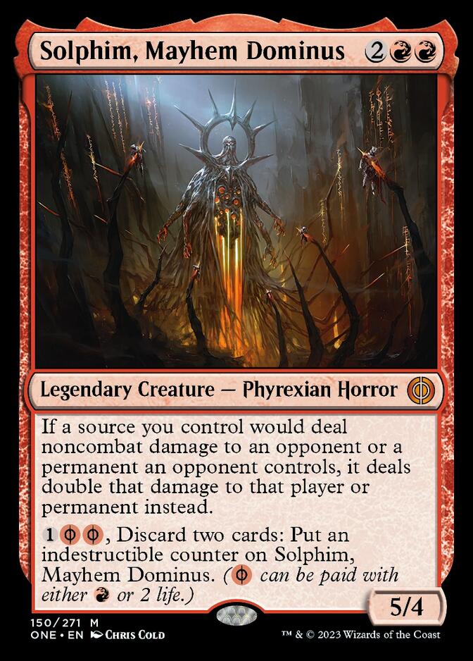 Solphim, Mayhem Dominus [Phyrexia: All Will Be One] MTG Single Magic: The Gathering    | Red Claw Gaming
