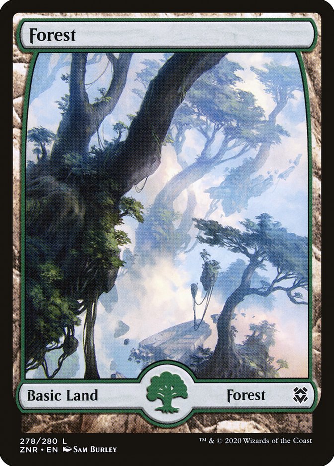 Forest (278) [Zendikar Rising] MTG Single Magic: The Gathering    | Red Claw Gaming