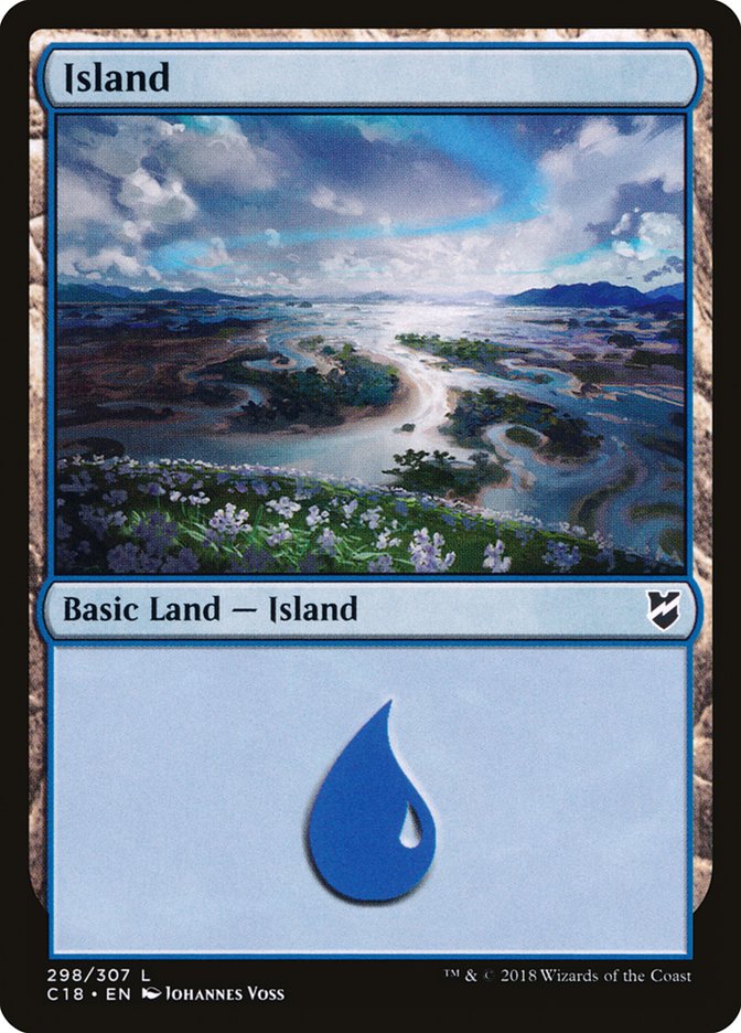 Island (298) [Commander 2018] MTG Single Magic: The Gathering    | Red Claw Gaming