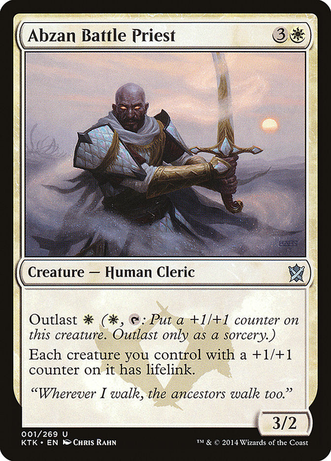 Abzan Battle Priest [Khans of Tarkir] MTG Single Magic: The Gathering    | Red Claw Gaming