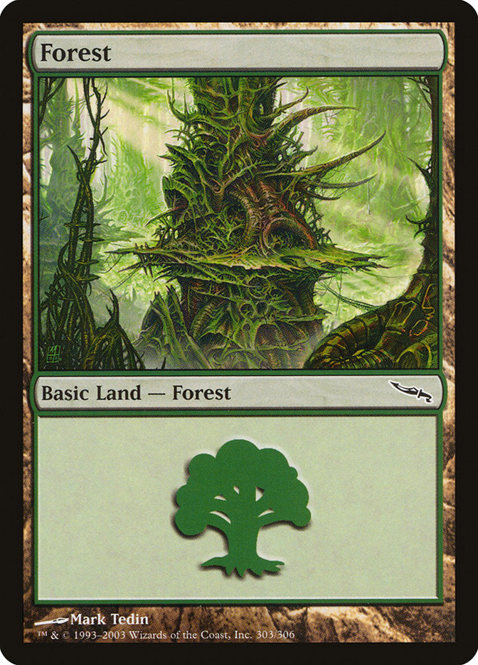 Forest (303) [Mirrodin] MTG Single Magic: The Gathering    | Red Claw Gaming