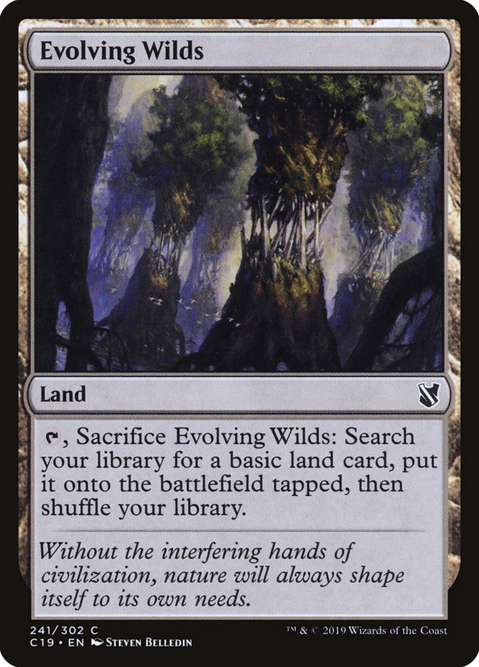 Evolving Wilds [Commander 2019] MTG Single Magic: The Gathering    | Red Claw Gaming