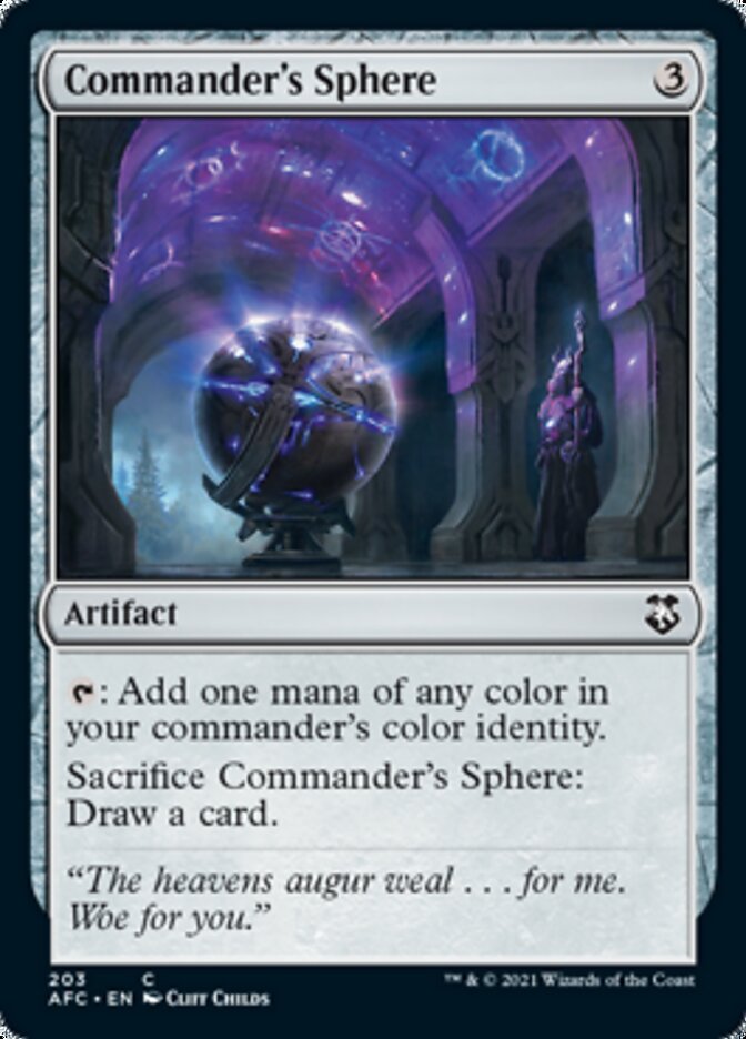 Commander's Sphere [Dungeons & Dragons: Adventures in the Forgotten Realms Commander] MTG Single Magic: The Gathering    | Red Claw Gaming