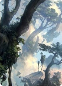 Forest 1 Art Card [Zendikar Rising Art Series] MTG Single Magic: The Gathering    | Red Claw Gaming