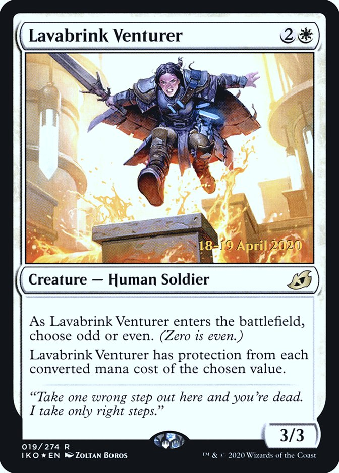 Lavabrink Venturer [Ikoria: Lair of Behemoths Prerelease Promos] MTG Single Magic: The Gathering    | Red Claw Gaming