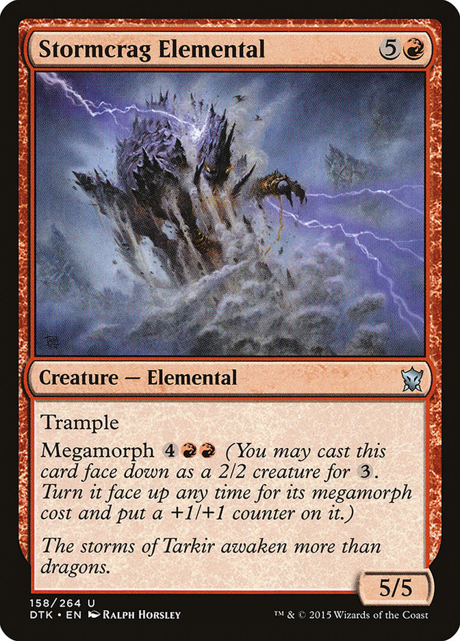 Stormcrag Elemental [Dragons of Tarkir] MTG Single Magic: The Gathering    | Red Claw Gaming
