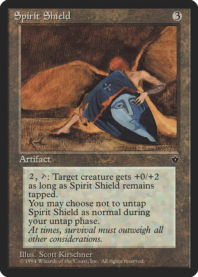 Spirit Shield [Fallen Empires] MTG Single Magic: The Gathering    | Red Claw Gaming