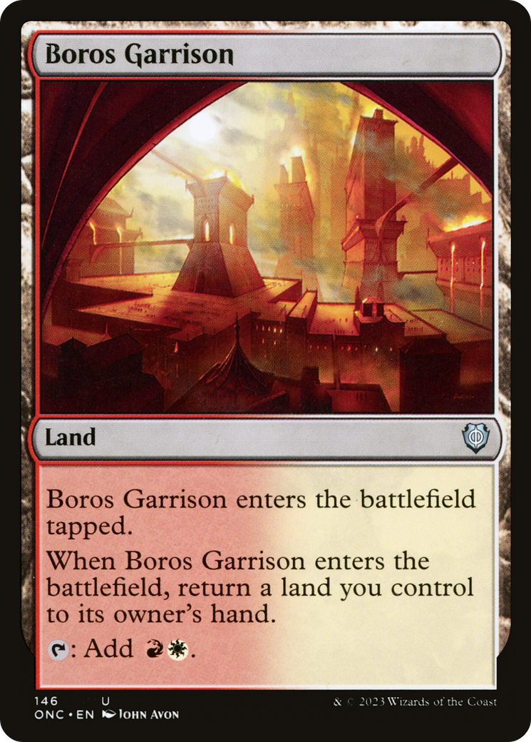 Boros Garrison [Phyrexia: All Will Be One Commander] MTG Single Magic: The Gathering    | Red Claw Gaming