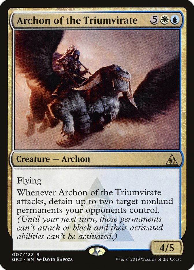 Archon of the Triumvirate [Ravnica Allegiance Guild Kit] MTG Single Magic: The Gathering    | Red Claw Gaming