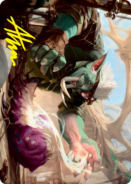 Novice Dissector Art Card (Gold-Stamped Signature) [Strixhaven: School of Mages Art Series] MTG Single Magic: The Gathering    | Red Claw Gaming