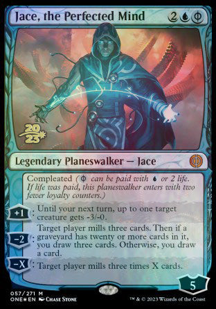 Jace, the Perfected Mind [Phyrexia: All Will Be One Prerelease Promos] MTG Single Magic: The Gathering    | Red Claw Gaming