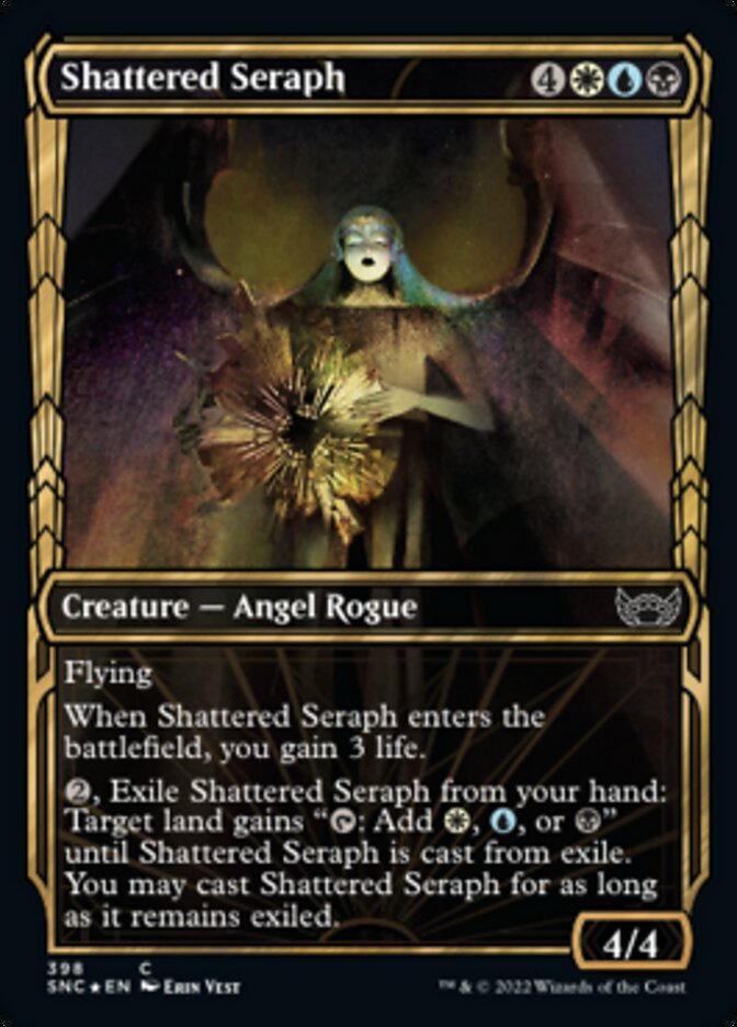 Shattered Seraph (Showcase Golden Age Gilded Foil) [Streets of New Capenna] MTG Single Magic: The Gathering    | Red Claw Gaming